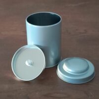 Metal tin double lid